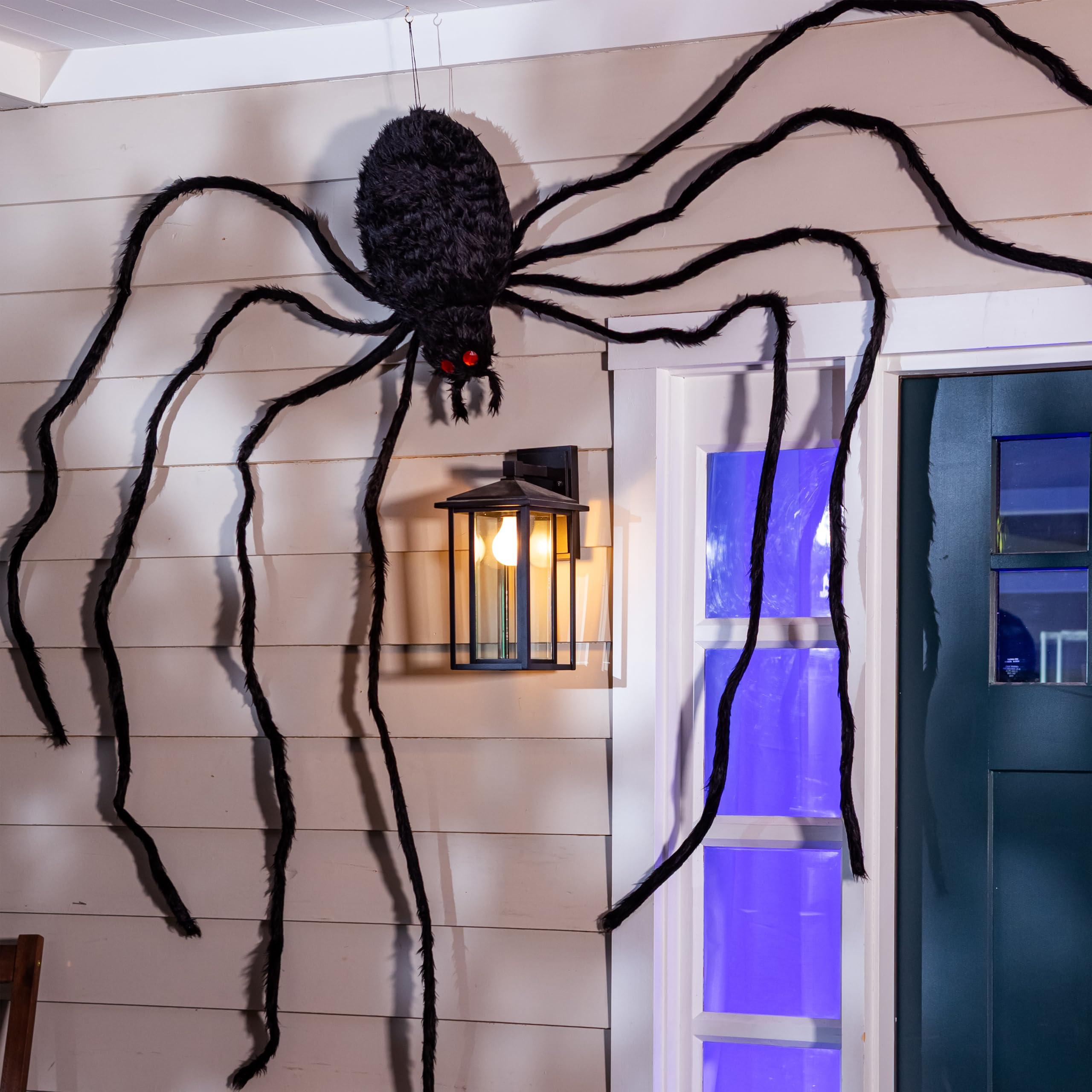 Amazon.com: Evergreen Garden 12 Ft Giant Black Spider with